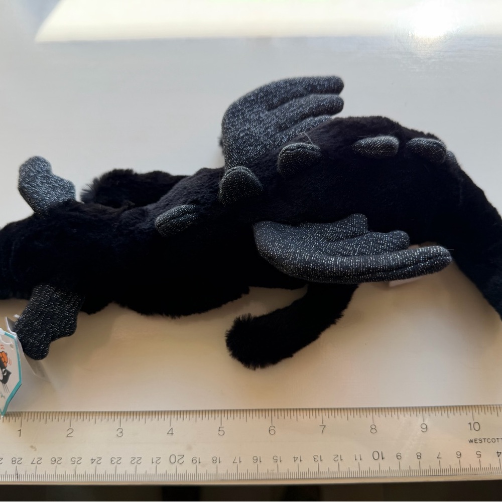 Black and Gray Dragon Plush Toy